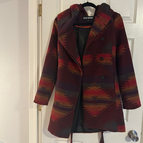 Steve Madden Ruby Blanket Wrap Coat Size Medium - Picture 3 of 5